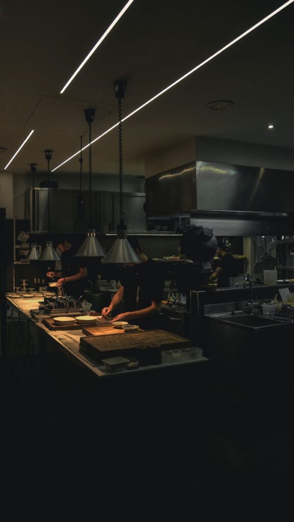 Establecimiento hostelero con seguro para cocina de restaurante